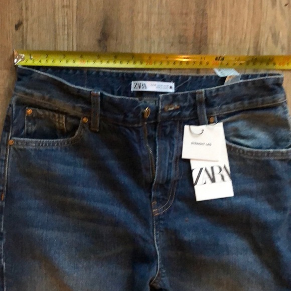 NEW!! HP 🥳Zara Highwaisted Straight Leg Jeans - Picture 8 of 15